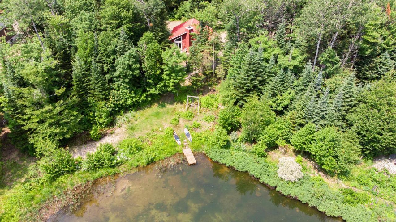 Les Chalets Tourisma - Chalet Dans Les Bois Avec Lac Prive - Le Colibri Saint-Raymond Ngoại thất bức ảnh