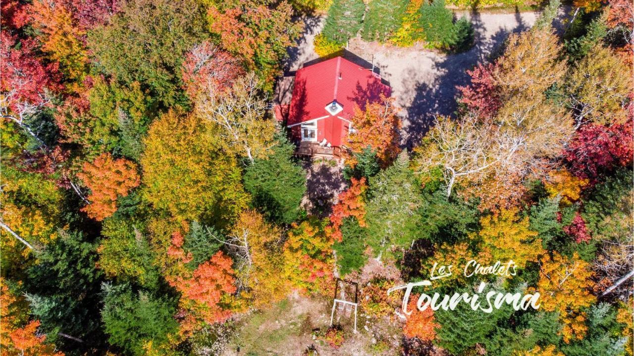 Les Chalets Tourisma - Chalet Dans Les Bois Avec Lac Prive - Le Colibri Saint-Raymond Ngoại thất bức ảnh